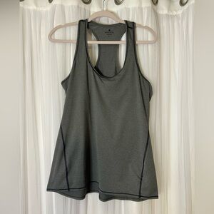 Athleta Charcoal Racerback Tank Top